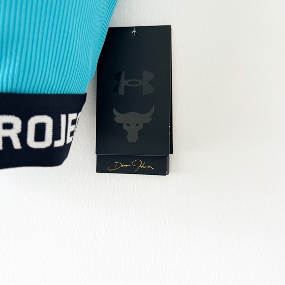 NEW Under Armour Project Rock Crossback Mid Sports Bra Size Large (L) - Picture 7 of 12